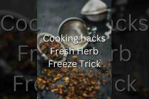 Herb Hack: Freeze & Savor Freshness! 🌿