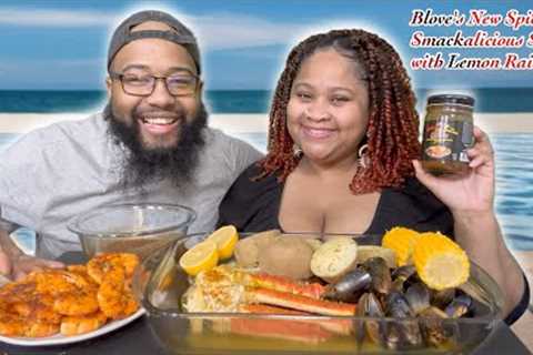 @Bloveslife NEW SPICY SMACKALICIOUS SAUCE WITH LEMON RAIN SEAFOOD BOIL MUKBANG!