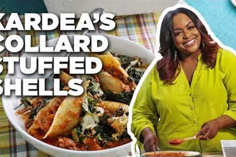 Kardea Brown’s Collard Green Stuffed Shells | Delicious Miss Brown | Food Network