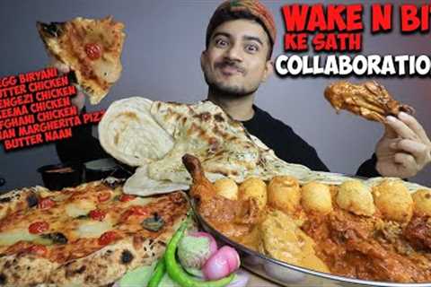 Egg Biryani, Neapolitan Pizza, Keema Chicken, Afghani Chicken, Butter Chicken, Butter Naan MUKBANG