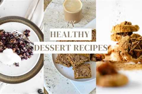 3x Healthy Dessert Recipes | Gluten & Dairy Free , Fall Edition | Sanne Vloet