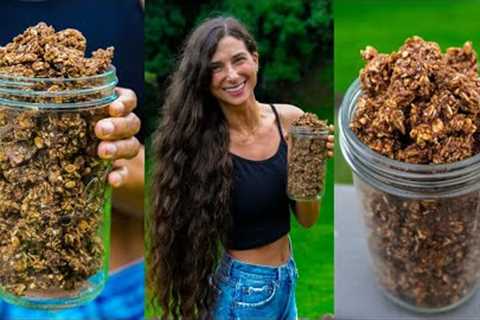 Best Raw Vegan Granola 🌱 Nut-Free, Oil-Free, Protein Packed, Big Cluster & Homemade! It''s..