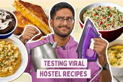 TESTING VIRAL HOSTEL RECIPES | DO THESE RECIPES WORK😱😱?? TESTED BY SHIVESH