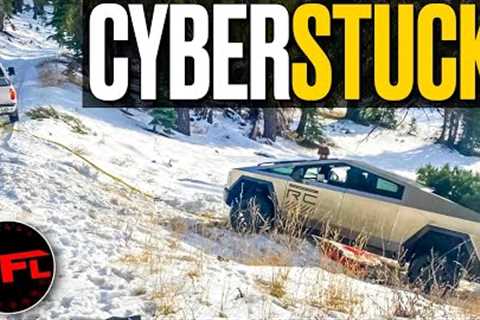 Cybertruck vs Snow FAIL! Rescued by Old Ford F-250!