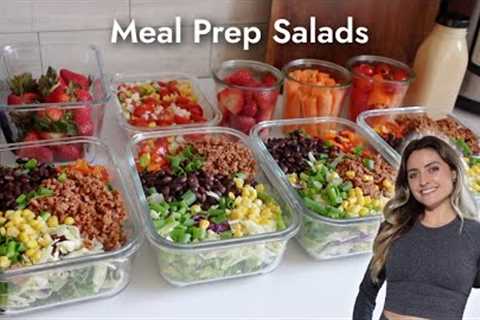 Meal Prep Salads That Will Last a Week! How to Keep Salad Fresh Longer| Nutritarian Plant Based