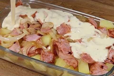 Do you have potatoes in your house? Prepare this delicious dinner in just a few minutes!