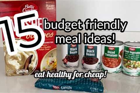 HOW TO EAT HEALTHY FOR CHEAP! New Year INSPO for CHEAP MEALS! 15 BUDGET Friendly MEALS!