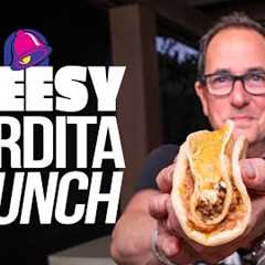 THE BEST CHEESY GORDITA CRUNCH FROM TACO BELL AT HOME| SAM THE COOKING GUY