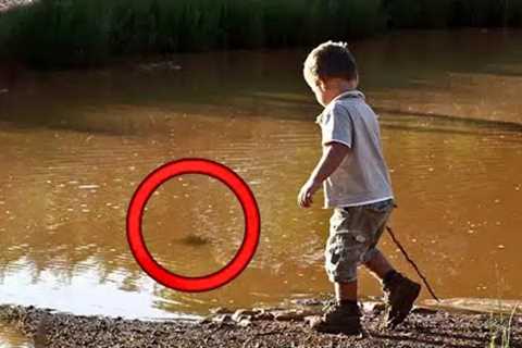 Boy Keeps Looking At River – When His Parents See Why, They Immediately Call the Newspaper!