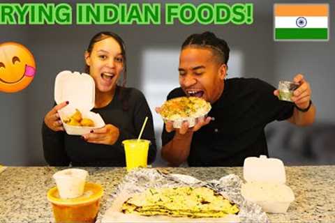 TRYING INDIAN FOOD FOR THE FIRST TIME!! (Butter chicken, naan, etc.)