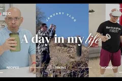 January 2024 Full day of food and Vlog, Recipes, Family Hiking and VR Workout!