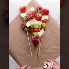 Unwrap deliciousness with this charcuterie bouquet #shorts