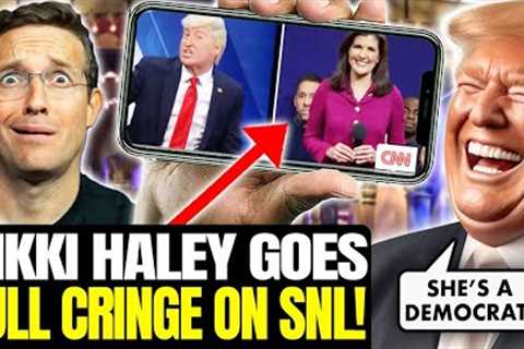 Nikki EXPOSED As Democrat PLANT LIVE On SNL in CRINGE Anti-Trump Rant: ''Yikes, I''m Voting TRUMP..