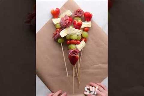 Unwrap deliciousness with this charcuterie bouquet #shorts