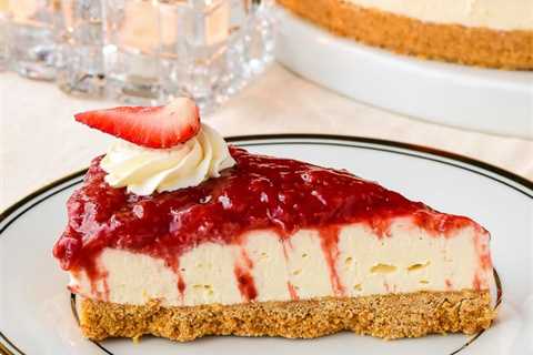 No Bake Strawberry Cheesecake