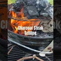 Steak Grilling On a Charcoal BBQ | Step-by-Step Guide + Pro Tips #carnivore #short #shorts