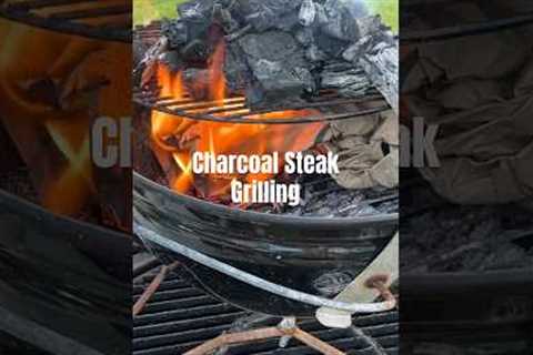 Steak Grilling On a Charcoal BBQ | Step-by-Step Guide + Pro Tips #carnivore #short #shorts