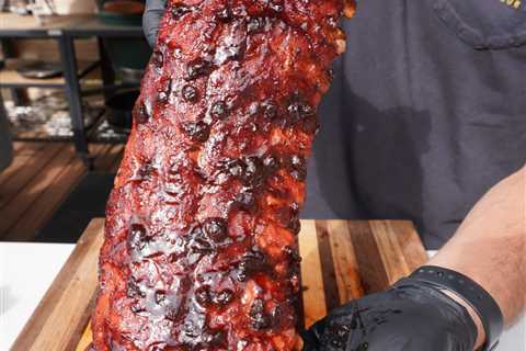 Ribs with Huckleberry BBQ Sauce