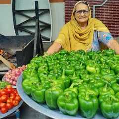 Capsicum Recipe 🫑 | Aloo Shimla Mirch Recipe By Granny | Indian Recipes | Veg Village Food