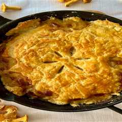 Skillet Chicken Pot Pie with Chanterelles