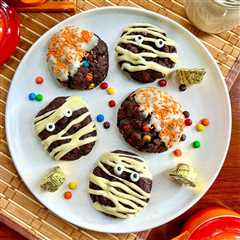 Double Chocolate Halloween Monster Cookies