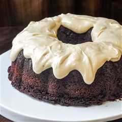 Chocolate Zucchini Cake with Cream Cheese Glaze