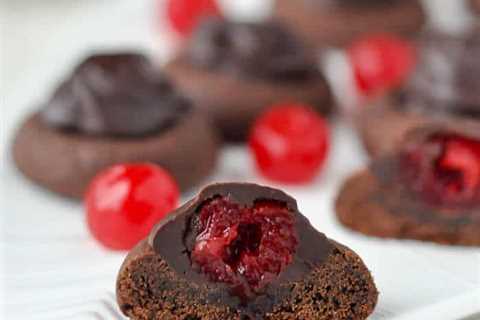 Chocolate Covered Cherry Cookies