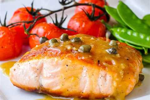 Pan Seared Salmon with Dijon Maple Butter Sauce