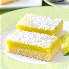 Lime Bars. 5 Ingredients, Super Easy!