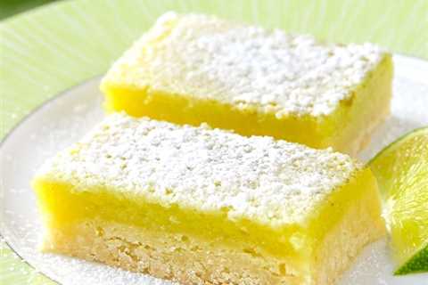 Lime Bars. 5 Ingredients, Super Easy!