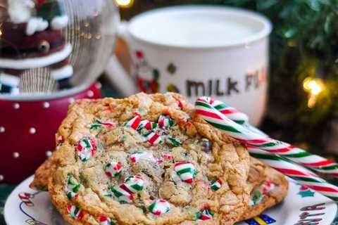 Chocolate Chip Candy Cane Cookies