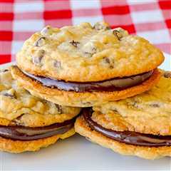 Chocolate Chip Coconut Sandwich Cookies