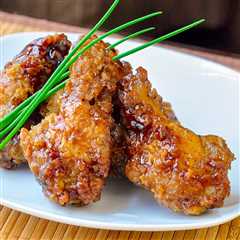 Oven Baked Double Crunch Kung Pao Wings