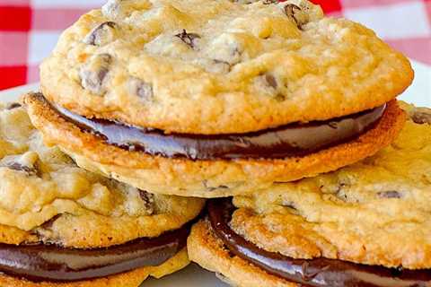 Chocolate Chip Coconut Sandwich Cookies