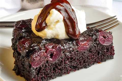 Chocolate Cherry Upside Down Cake