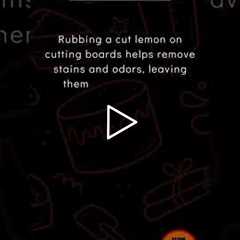🍋 Lemon Cleaning Trick