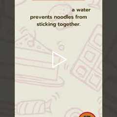Olive Oil Noodle Savior: Sticking Prevention 🍝