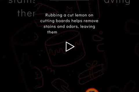 🍋 Lemon Cleaning Trick