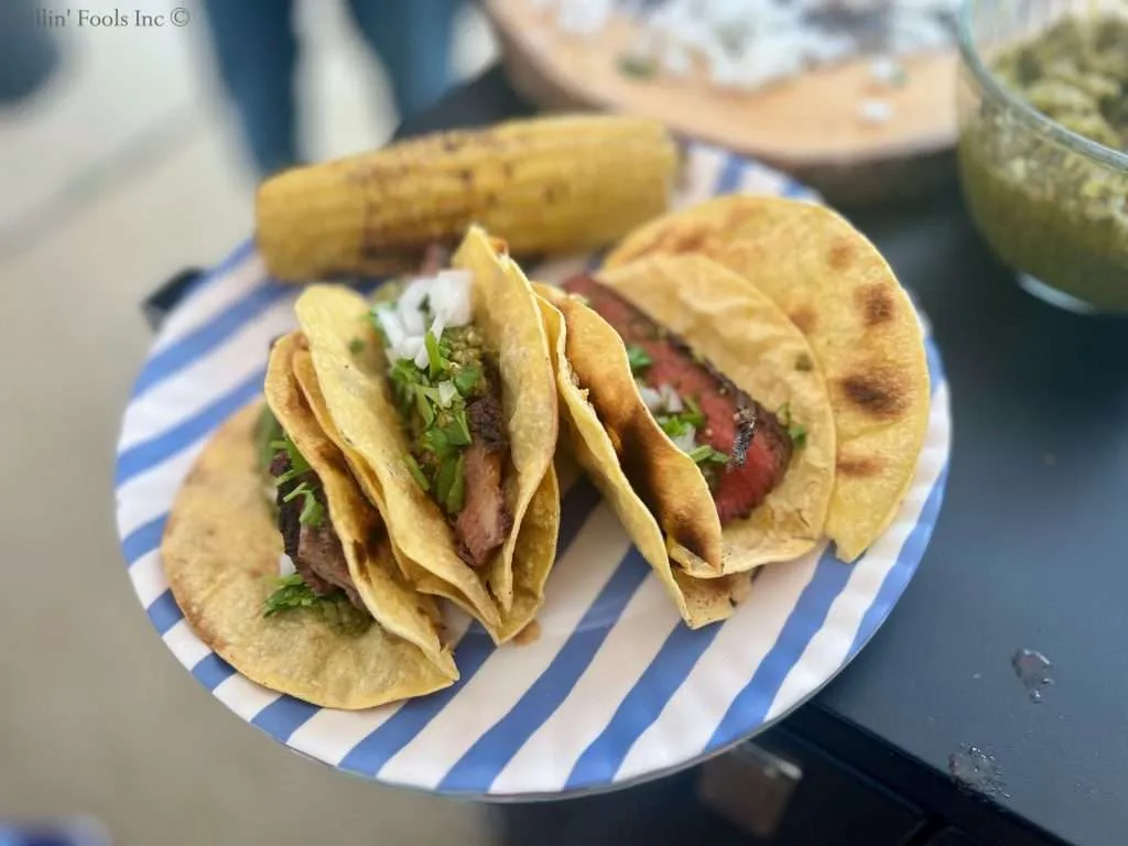 Chuck Roast Steak Tacos with Salsa Verde