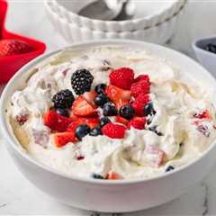 Red, White and Blue Cheesecake Salad